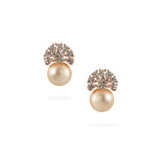 Radiant Pearl Fan Drop Earrings