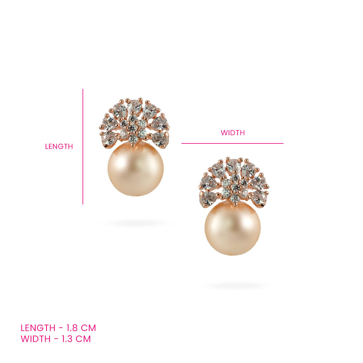 Radiant Pearl Fan Drop Earrings