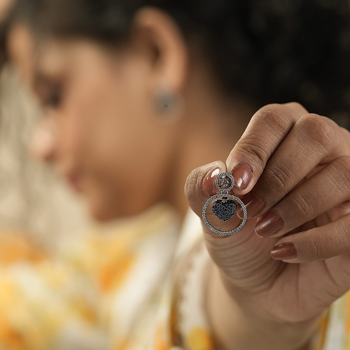 Celestial Blue Orbit Earrings