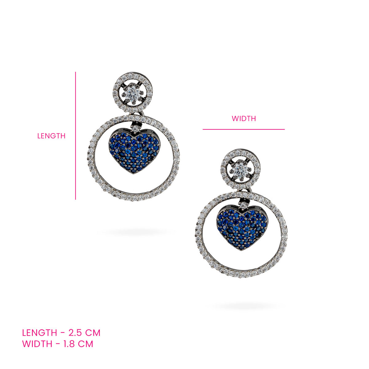 Celestial Blue Orbit Earrings