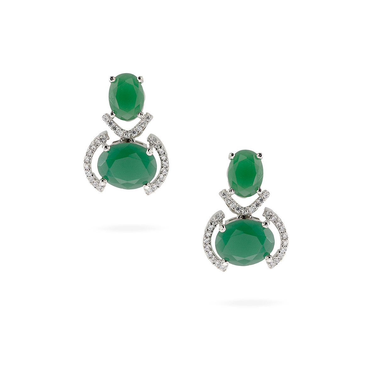 Aaravi Emerald Grace Earring