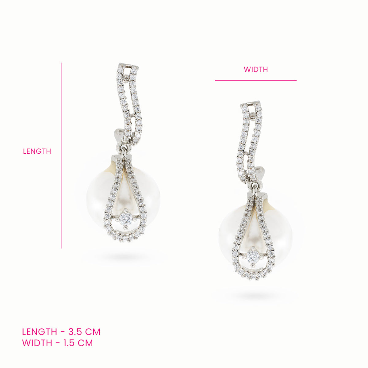 Elegant Dewdrop Pearl Earrings