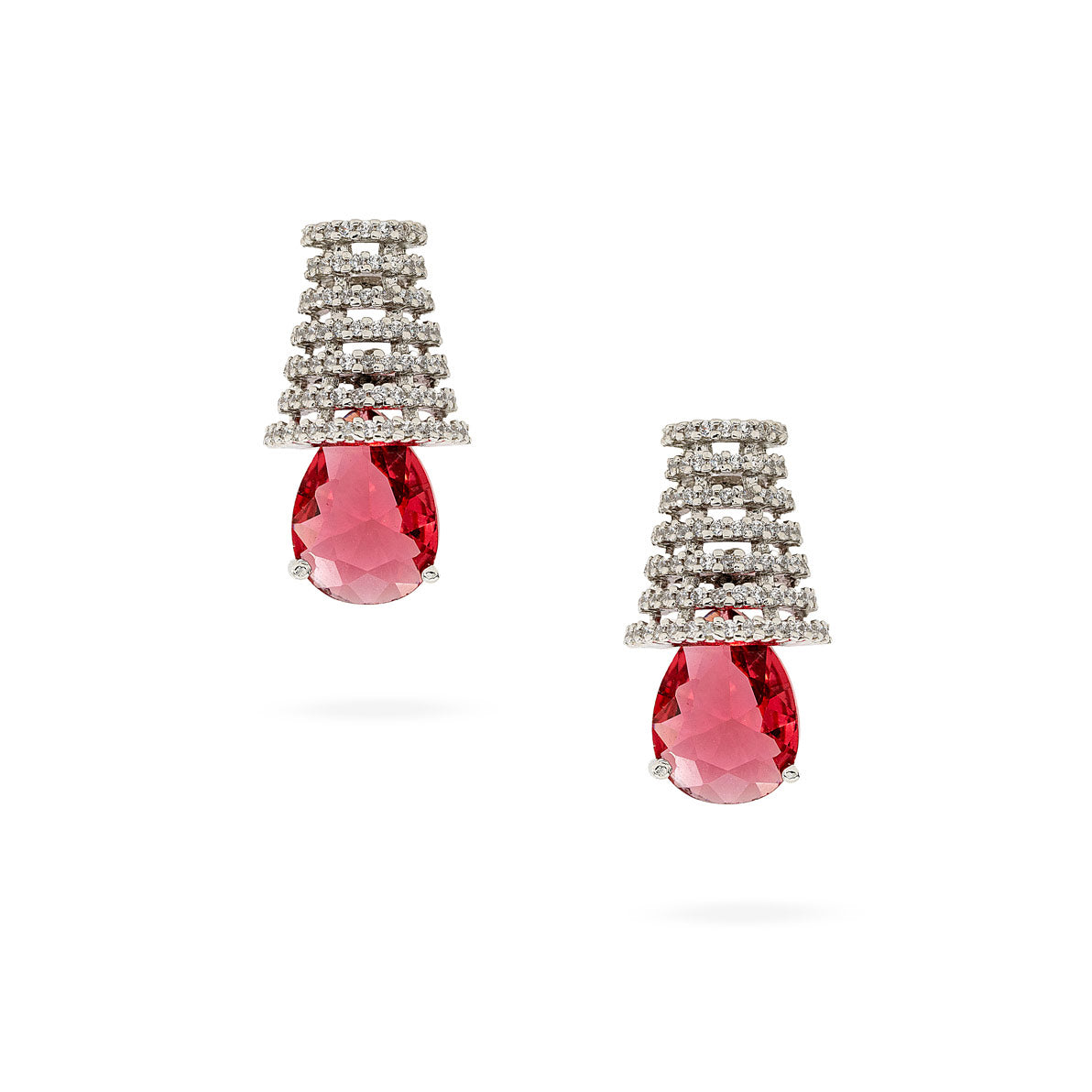 Scarlet Tower Drop Earrings