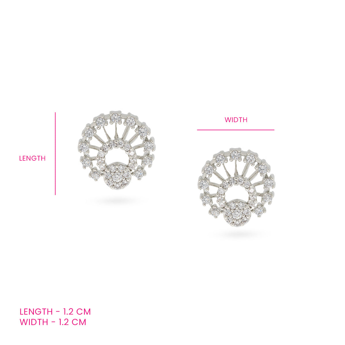 Radiant Halo CZ Earrings