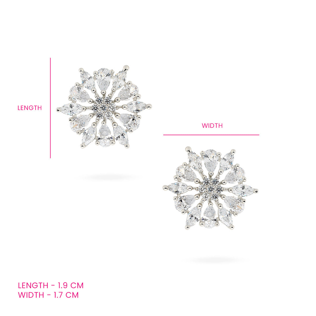 Crystal Bloom Statement Earrings