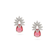 Scarlet Radiance Drop Earrings