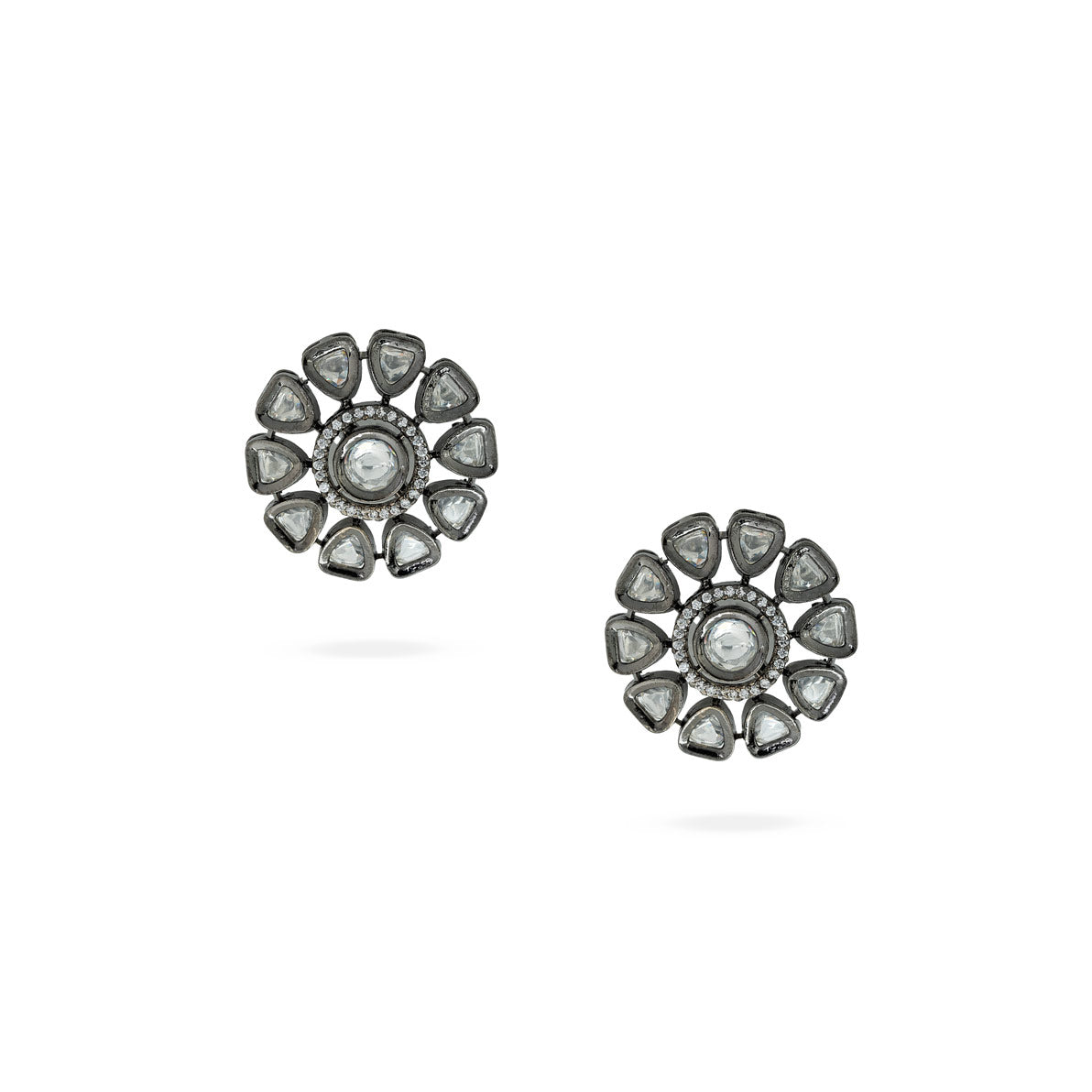 Moonlit Bloom Chandbali Earrings